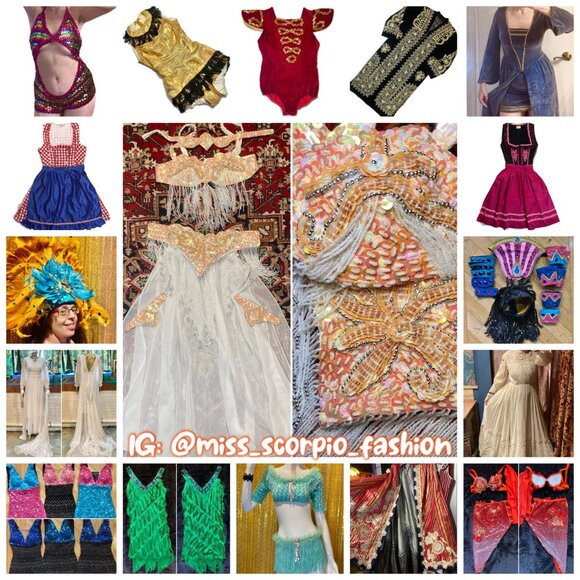 SOLD Vtg 60s go go burlesque dance rave festival circus costume fringe sequin - Picture 9 of 9